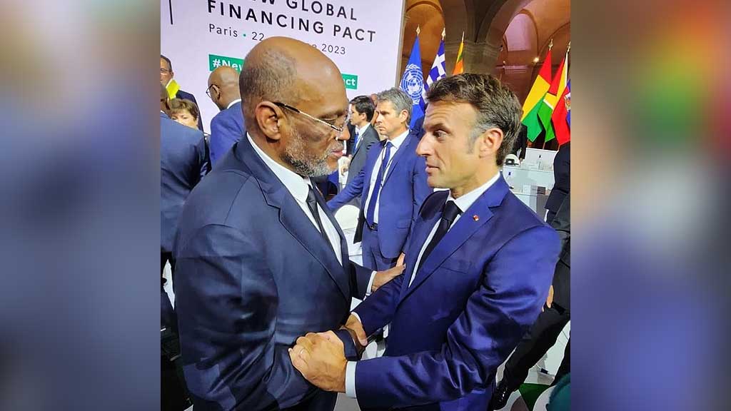 Emmanuel Macron Ariel henry
