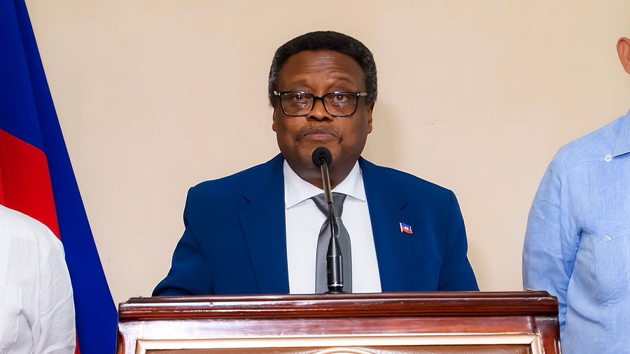 le président Fritz Alphonse Jean, membre du Conseil présidentiel de transition (CPT)